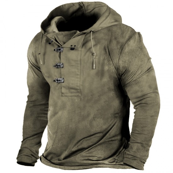 Men's Outdoor Retro Long Sleeve Hoodie HF1501-03-01 Men's Outdoor Retro Long Sleeve Hoodie HF1501-03-01