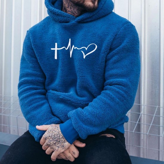 Stylish plush hooded sweatshirt for everyday wear HF1804-03-04 Stylish plush hooded sweatshirt for everyday wear HF1804-03-04