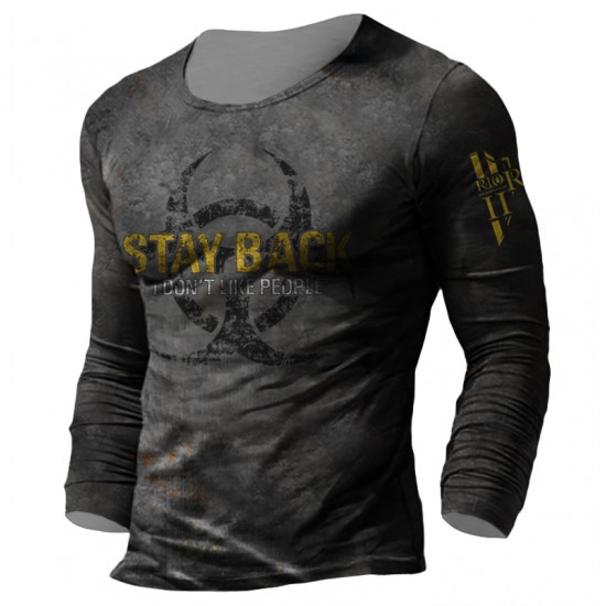 Men's Casual Loose Long Sleeve T-Shirt HF1103-03-04 Men's Casual Loose Long Sleeve T-Shirt HF1103-03-04